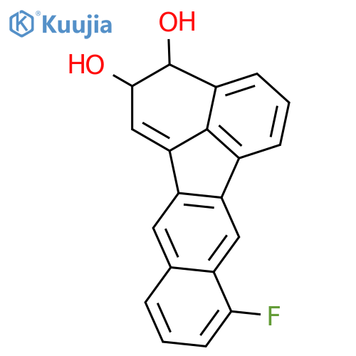 Benzo[k]fluoranthene-2,3-diol, 8-fluoro-2,3-dihydro- structure