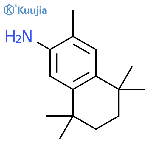 3,5,5,8,8-Pentamethyl-5,6,7,8-tetrahydronaphthalen-2-amine structure
