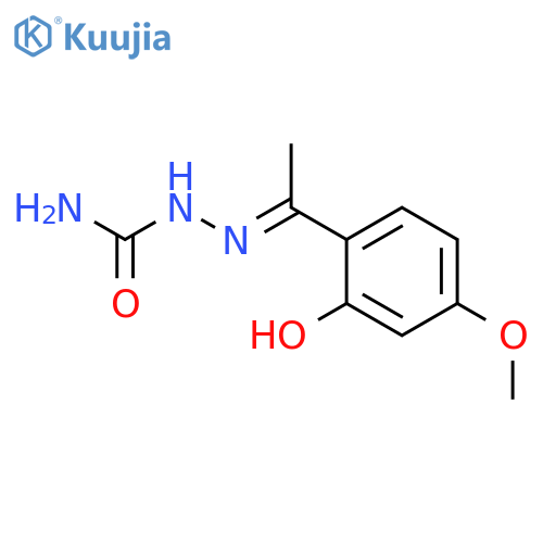 HYDRAZINECARBOXAMIDE, 2-[1-(2-HYDROXY-4-METHOXYPHENYL)ETHYLIDENE]- structure