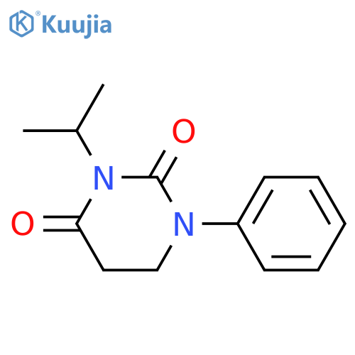 1-phenyl-3-propan-2-yl-1,3-diazinane-2,4-dione structure