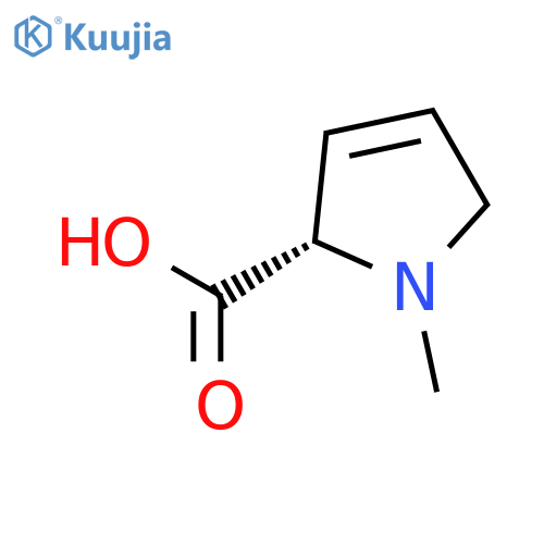 1H-Pyrrole-2-carboxylic acid, 2,5-dihydro-1-methyl-, (S)- structure
