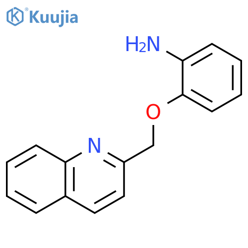 Benzenamine, 2-(2-quinolinylmethoxy)- structure