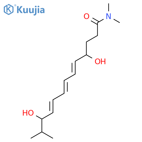 5,7,9-Tridecatrienamide, 4,11-dihydroxy-N,N,12-trimethyl- structure