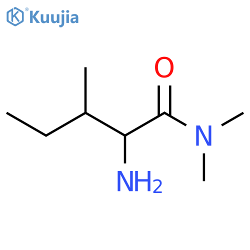 2-amino-N,N,3-trimethylpentanamide structure