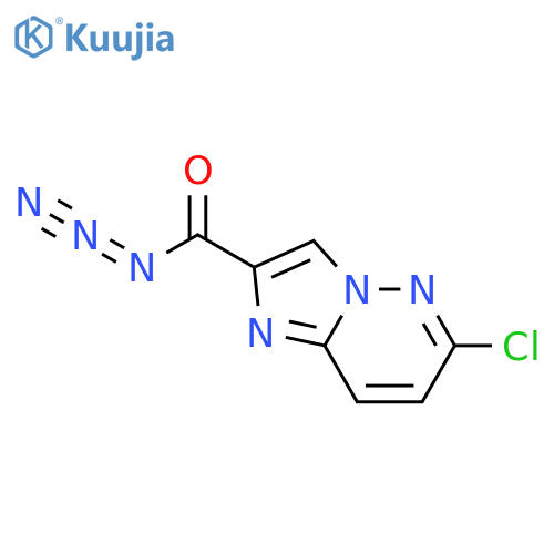 azido(6-chloroimidazo[1,2-b]pyridazin-2-yl)methanone structure