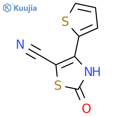 5-Thiazolecarbonitrile, 2,3-dihydro-2-oxo-4-(2-thienyl)- structure
