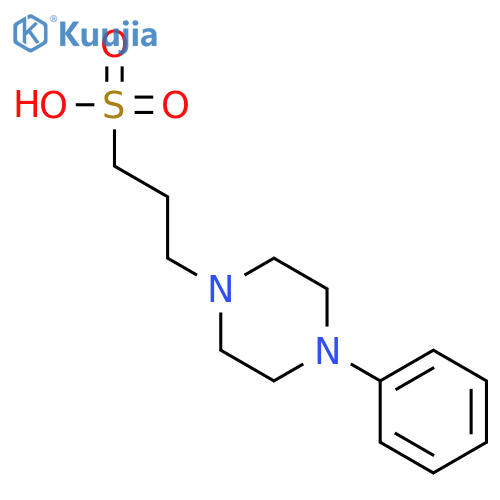 1-Piperazinepropanesulfonic acid, 4-phenyl- structure