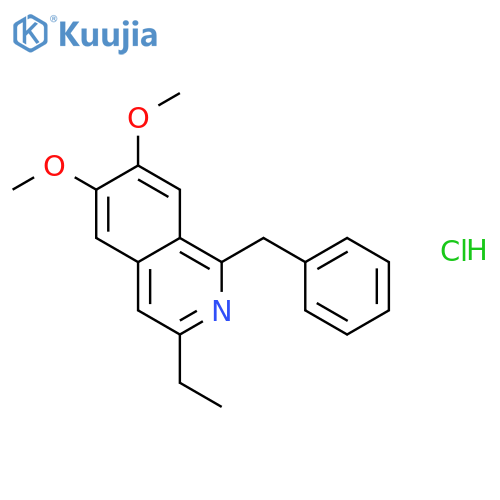 1-benzyl-3-ethyl-6,7-dimethoxyisoquinoline hydrochloride structure