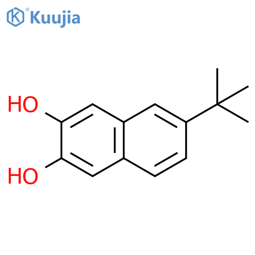 6-tert-butylnaphthalene-2,3-diol structure