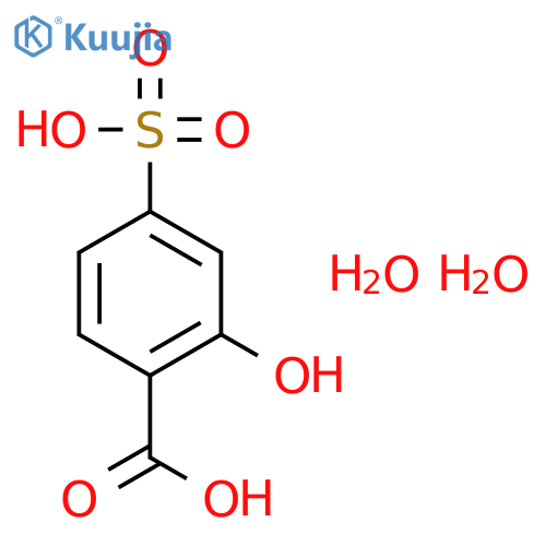 2-hydroxy-4-sulfobenzoic acid,dihydrate structure