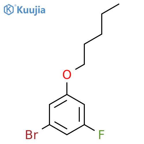1-Bromo-3-fluoro-5-(pentyloxy)benzene structure
