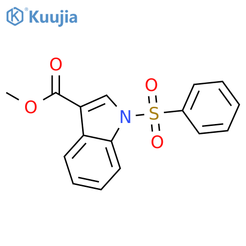 Methyl 1-(benzenesulfonyl)indole-3-carboxylate structure