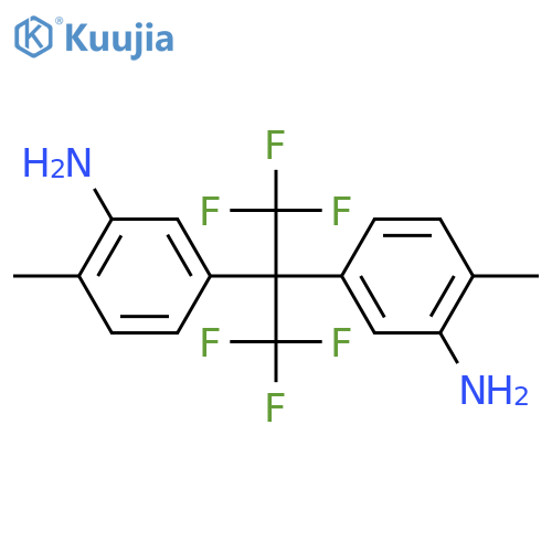 2,2-Bis(3-amino-4-methylphenyl)hexafluoropropane structure