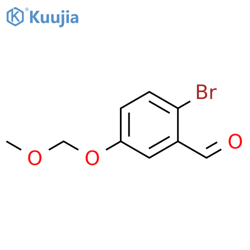 2-bromo-5-(methoxymethoxy)benzaldehyde structure