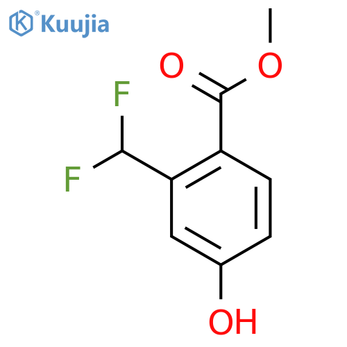 Methyl 2-(difluoromethyl)-4-hydroxybenzoate structure