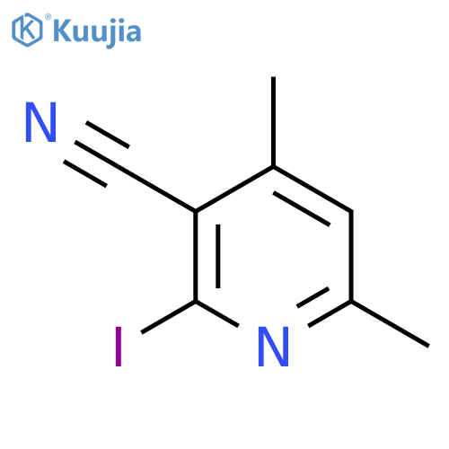 2-Iodo-4,6-dimethyl-nicotinonitrile structure