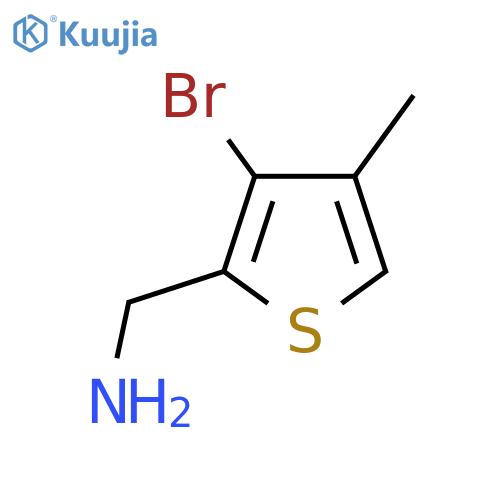 (3-bromo-4-methylthiophen-2-yl)methanamine structure