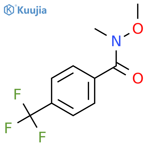 N-Methoxy-N-methyl-4-(trifluoromethyl)benzamide structure