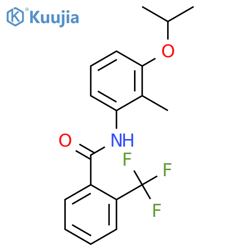 Benzamide, N-[2-methyl-3-(1-methylethoxy)phenyl]-2-(trifluoromethyl)- structure