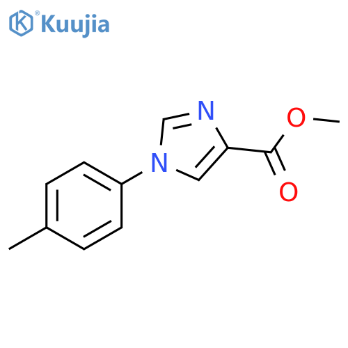 1-(4-methylphenyl)-1H-Imidazole-4-carboxylic acid methyl ester structure