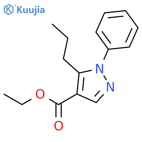 Ethyl 1-phenyl-5-propyl-1H-pyrazole-4-carboxylate structure