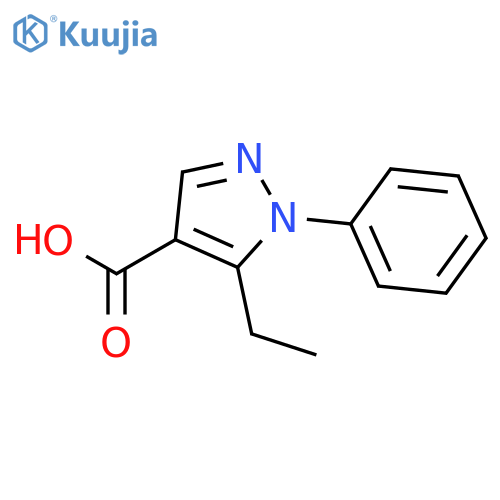 5-Ethyl-1-phenyl-1H-pyrazole-4-carboxylic Acid structure