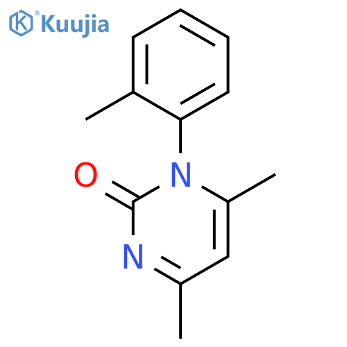 2(1H)-Pyrimidinone, 4,6-dimethyl-1-(2-methylphenyl)-, (±)- structure