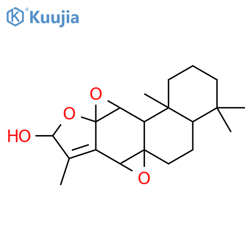 Bisoxireno[1,10a:3,4]phenanthro[3,2-b]furan-9-ol,1,2,3,4,4a,5,6,7a,9,11a,11b,11c-dodecahydro-4,4,8,11c-tetramethyl- structure