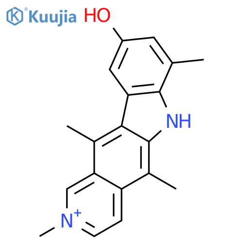 2,5,7,11-tetramethyl-6H-pyrido[4,3-b]carbazol-2-ium-9-ol structure