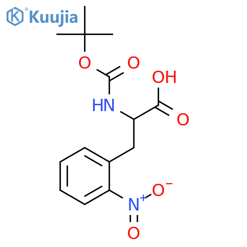 DL-Phenylalanine, N-[(1,1-dimethylethoxy)carbonyl]-2-nitro- structure