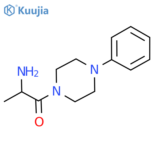 2-amino-1-(4-phenylpiperazin-1-yl)propan-1-one structure