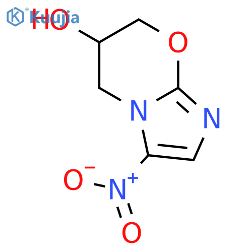 (6S)-6,7-dihydro-3-nitro-5H-Imidazo[2,1-b][1,3]oxazin-6-ol structure