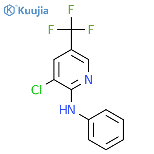 3-Chloro-N-phenyl-5-(trifluoromethyl)-2-pyridinamine structure