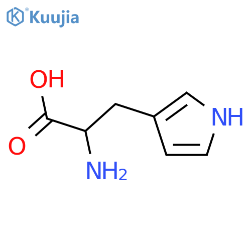 (R)-2-Amino-3-(1H-pyrrol-3-yl)propanoic acid structure