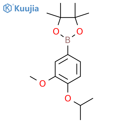 4-Isopropoxy-3-methoxyphenylboronic acid, pinacol ester structure