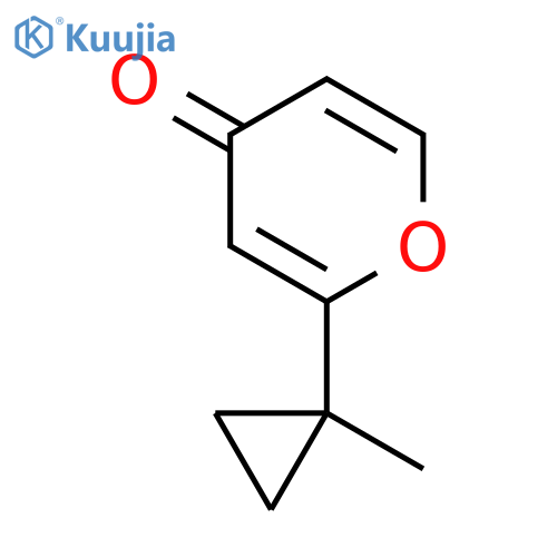 2-(1-Methylcyclopropyl)-4H-pyran-4-one structure