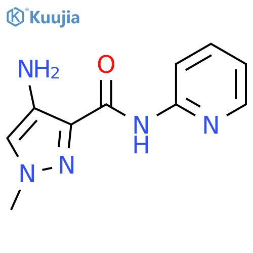 4-amino-1-methyl-N-(pyridin-2-yl)-1H-pyrazole-3-carboxamide structure