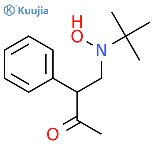 2-Butanone, 4-[(1,1-dimethylethyl)hydroxyamino]-3-phenyl-, (±)- structure
