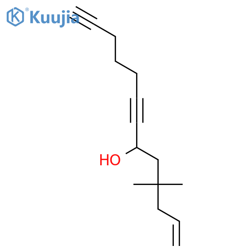 1-Tridecene-7,12-diyn-6-ol, 4,4-dimethyl- structure