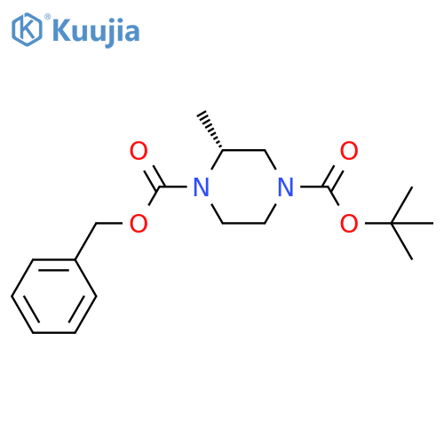(R)-4-Boc-1-Cbz-2-methyl-piperazine structure