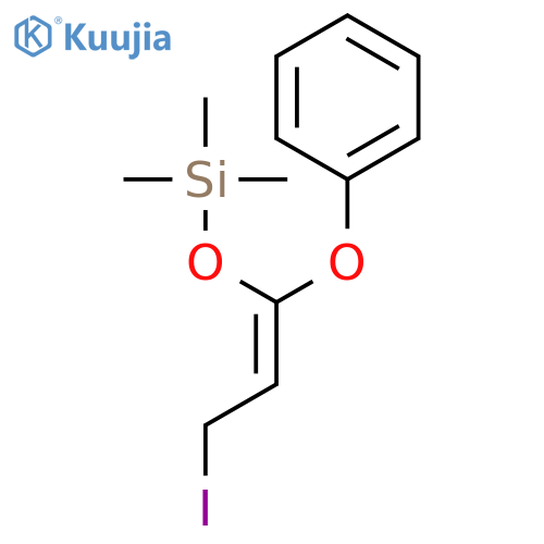 Silane, [(3-iodo-1-phenoxy-1-propenyl)oxy]trimethyl- structure