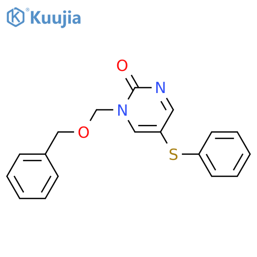 1-(phenylmethoxymethyl)-5-phenylsulfanylpyrimidin-2-one structure