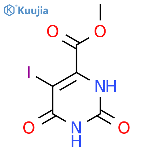 methyl 5-iodo-2,4-dioxo-1H-pyrimidine-6-carboxylate structure