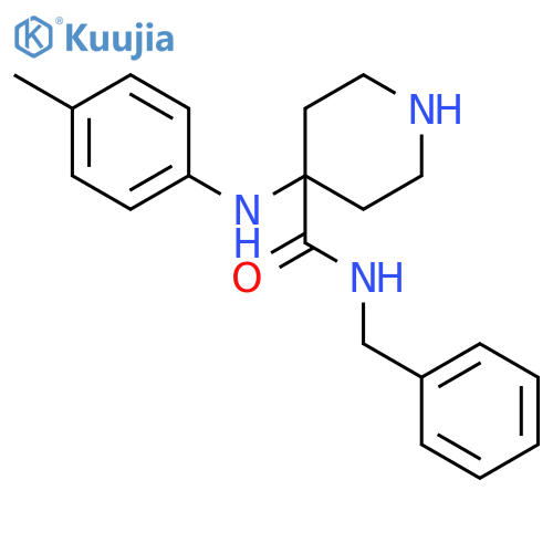N-Benzyl-4-(p-tolylamino)piperidine-4-carboxamide structure