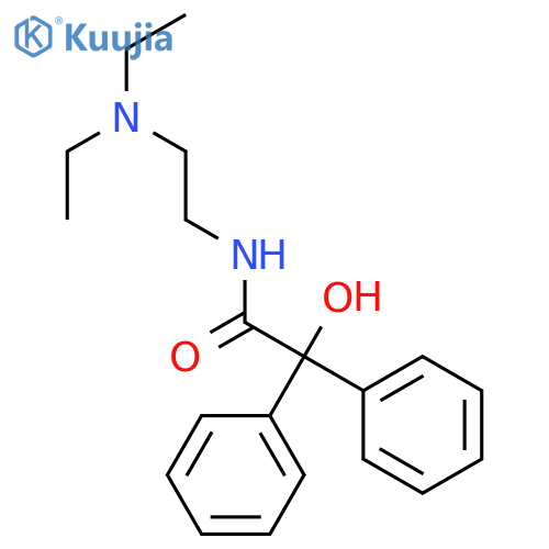 Benzeneacetamide,N-[2-(diethylamino)ethyl]-a-hydroxy-a-phenyl- structure