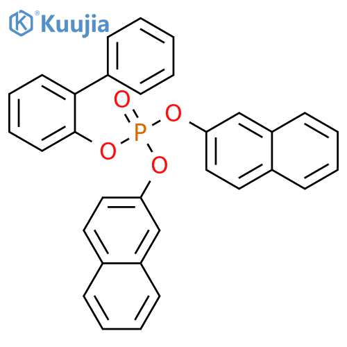 2-([bis(2-naphthyloxy)phosphoryl]oxy)-1,1'-biphenyl structure