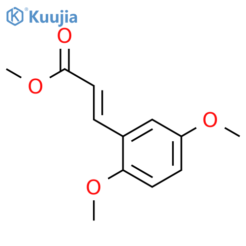 methyl (2E)-3-(2,5-dimethoxyphenyl)prop-2-enoate structure