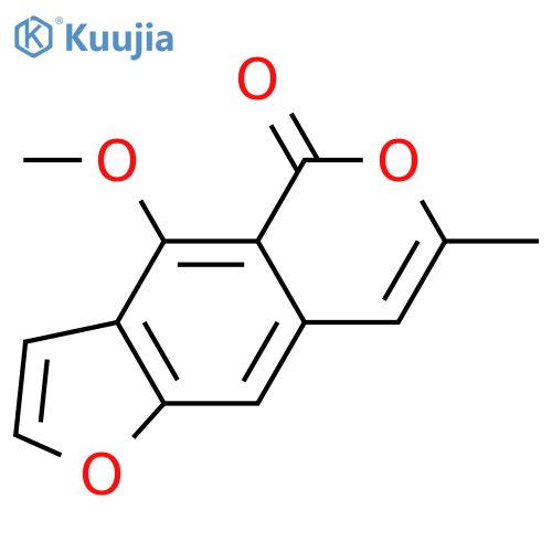 5H-Furo[2,3-g][2]benzopyran-5-one,4-methoxy-7-methyl- structure