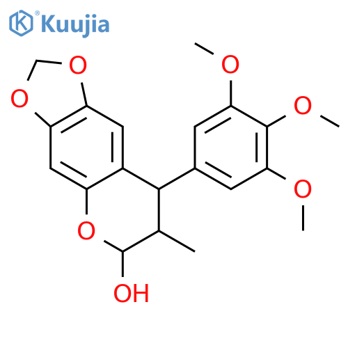 6H-1,3-Dioxolo[4,5-g][1]benzopyran-6-ol,7,8-dihydro-7-methyl-8-(3,4,5-trimethoxyphenyl)- structure