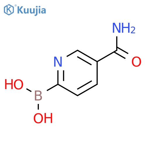 5-aminocarbonylpyridine-2-boronic acid structure